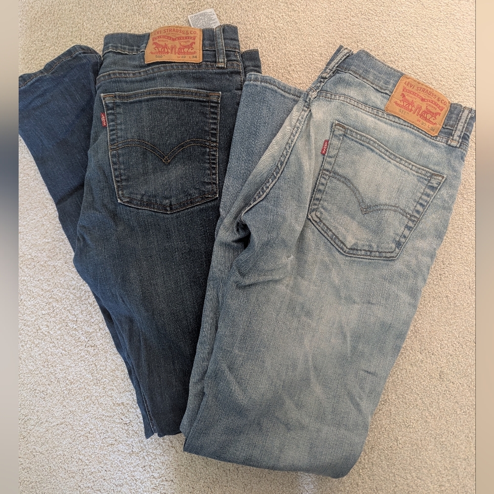 Levi's Men's Denim Jeans, Two Pairs
